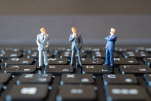 経営者以外が所有する自社株の問題についてのイメージ図